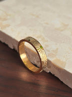 SunCore Golden Sun Ring