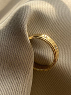 Starburst Golden Band Ring