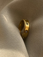 Starburst Golden Band Ring