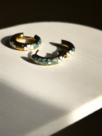 Painted Blooms Floral Earrings