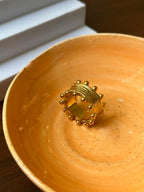 Golden Orbit Chunky Ring