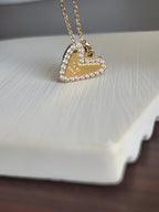 Tu es aimé Heart Necklace