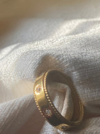 Starburst Golden Band Ring
