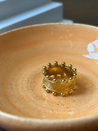Golden Orbit Chunky Ring
