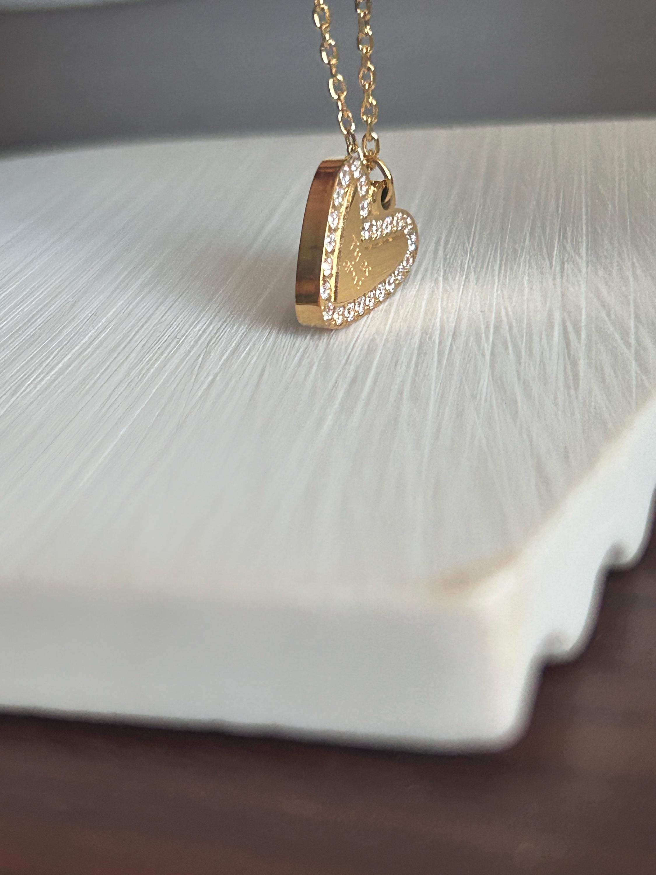 Tu es aimé Heart Necklace