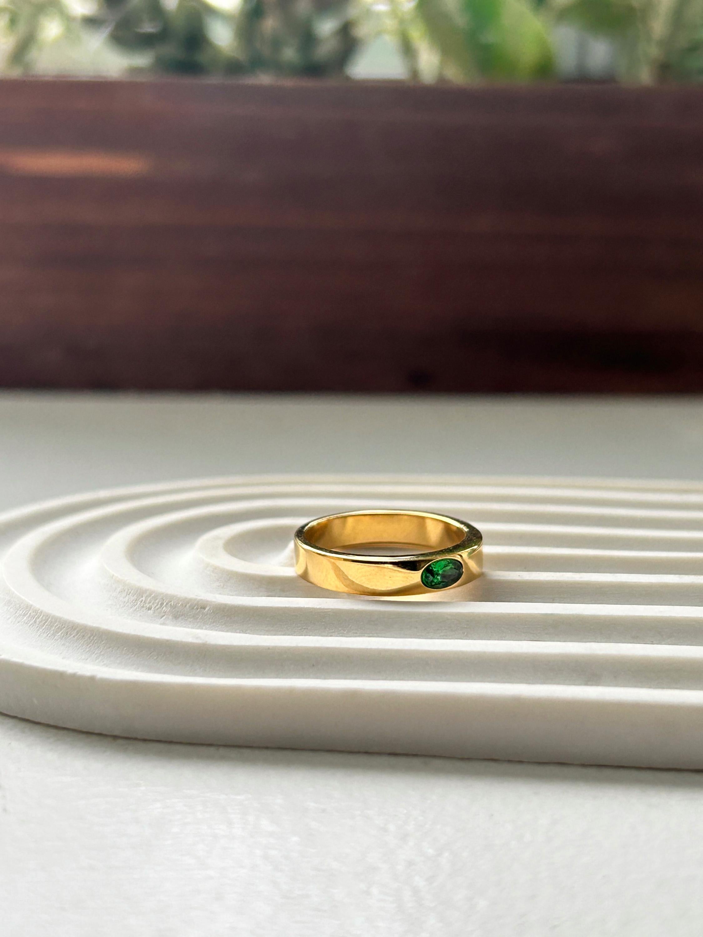 The Uptown Emerald Ring