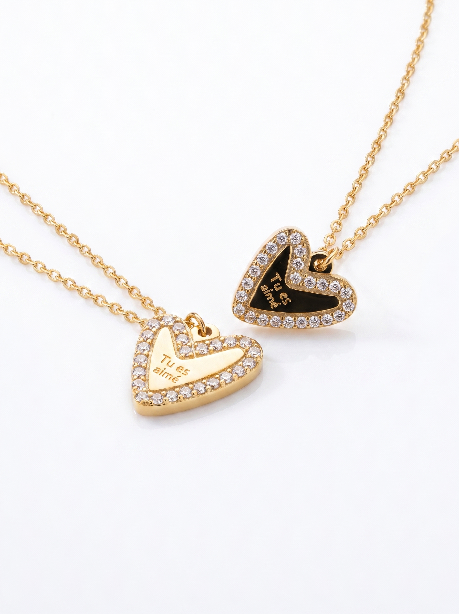 Tu es aimé Heart Necklace