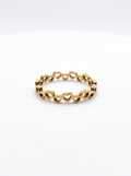 Open Hearts Golden Ring
