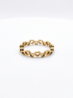 Open Hearts Golden Ring