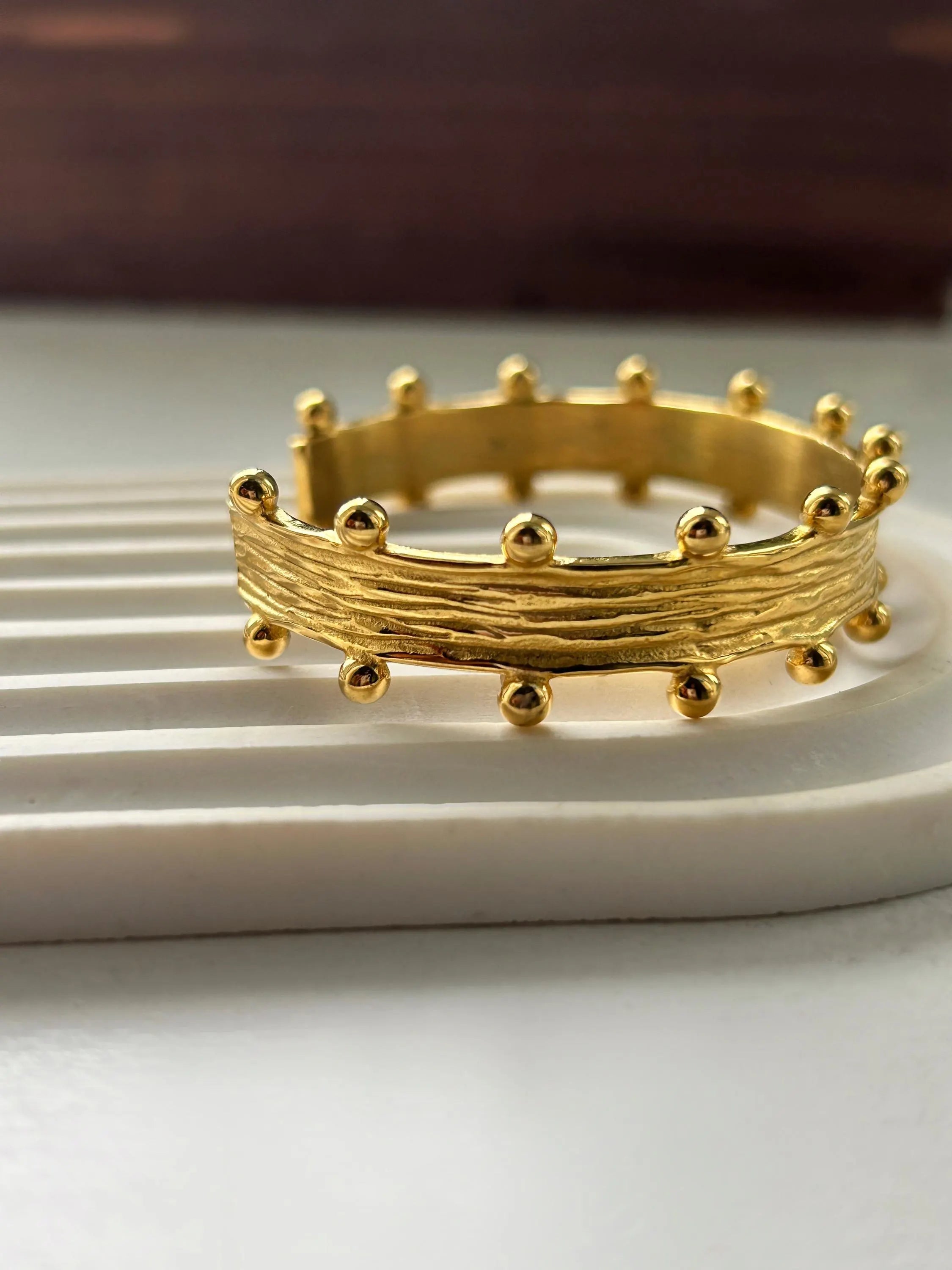 Golden Orbit Chunky Bracelet